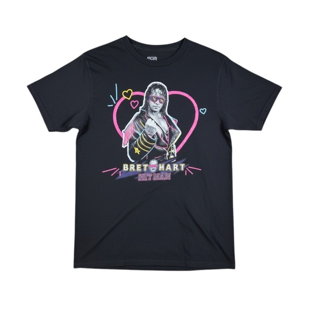 WrestleMania Bret Hart "Hitman" Graphic T-Shirt Mens Size M